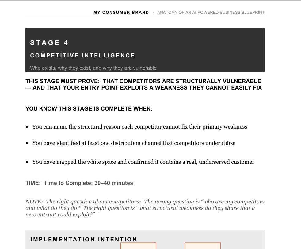 AI-Powered Business Blueprint - my consumer brand