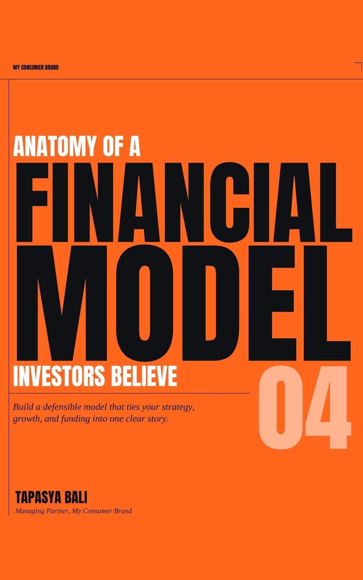 Financial Model - my consumer brand